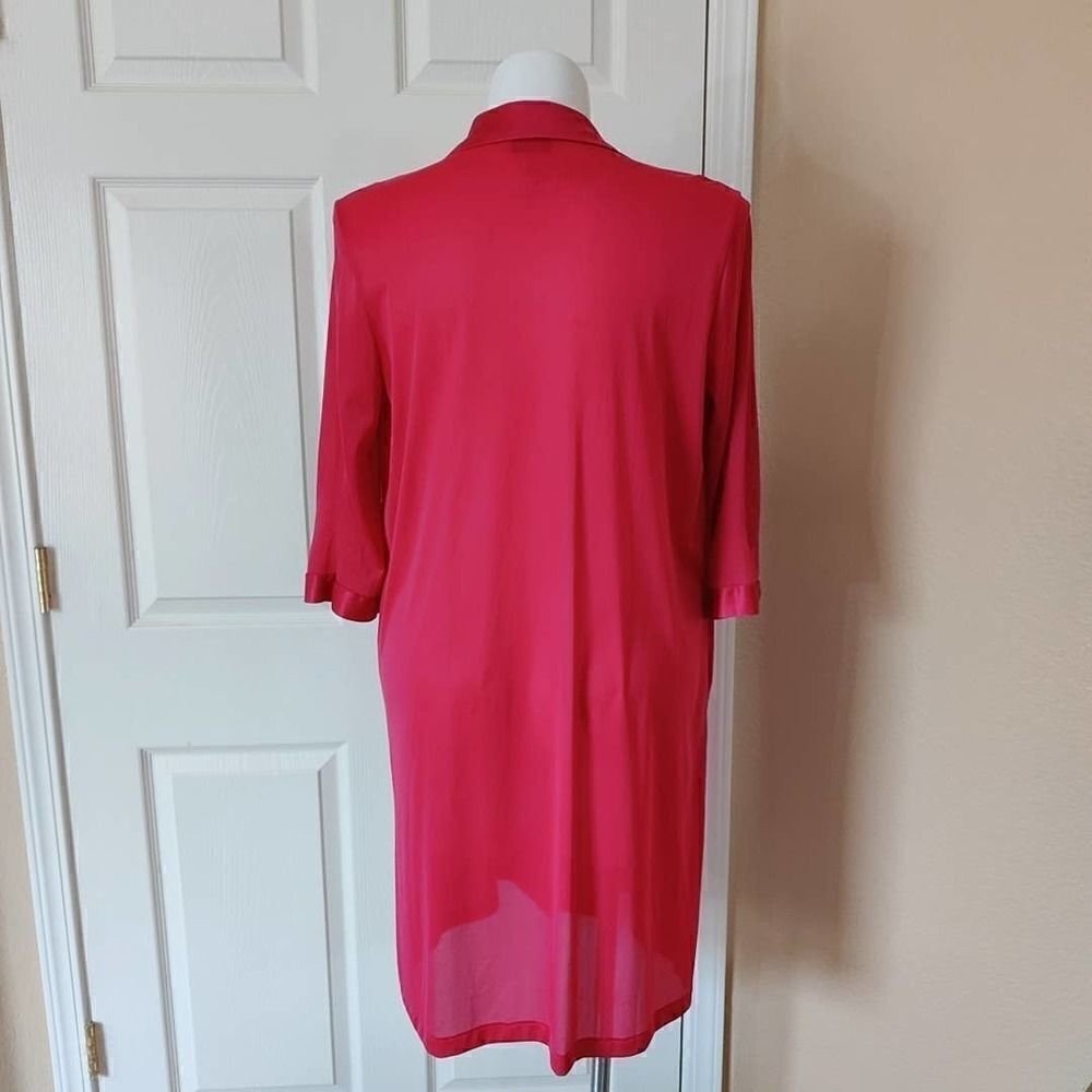 Vintage 60s Vanity Fair button front nightgown L - Picture 4 of 8